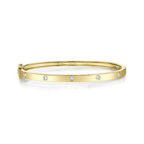 Kate 14K Yellow Gold 0.38 ct Diamond Bangle Bracelet