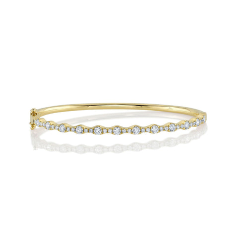 Kate 14K Yellow Gold 1.30 ct Diamond Bangle Bracelet