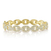 Shy Creation Jewelry - Kate 14K Yellow Gold 1.95 ct Diamond Pavé Bangle Chain Link Bracelet | Manfredi Jewels