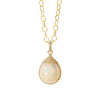 Syna Jewelry - Mogul 18K Yellow Gold Ethiopian Opal and Diamond Drop Pendant | Manfredi Jewels