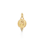 Temple St Clair Jewelry - Amulet 18K Yellow Gold Diamond Angel Pendant | Manfredi Jewels