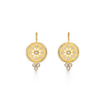 Temple St Clair Jewelry - Celestial 18K Yellow Gold Diamond Mandala Cutout Earrings | Manfredi Jewels