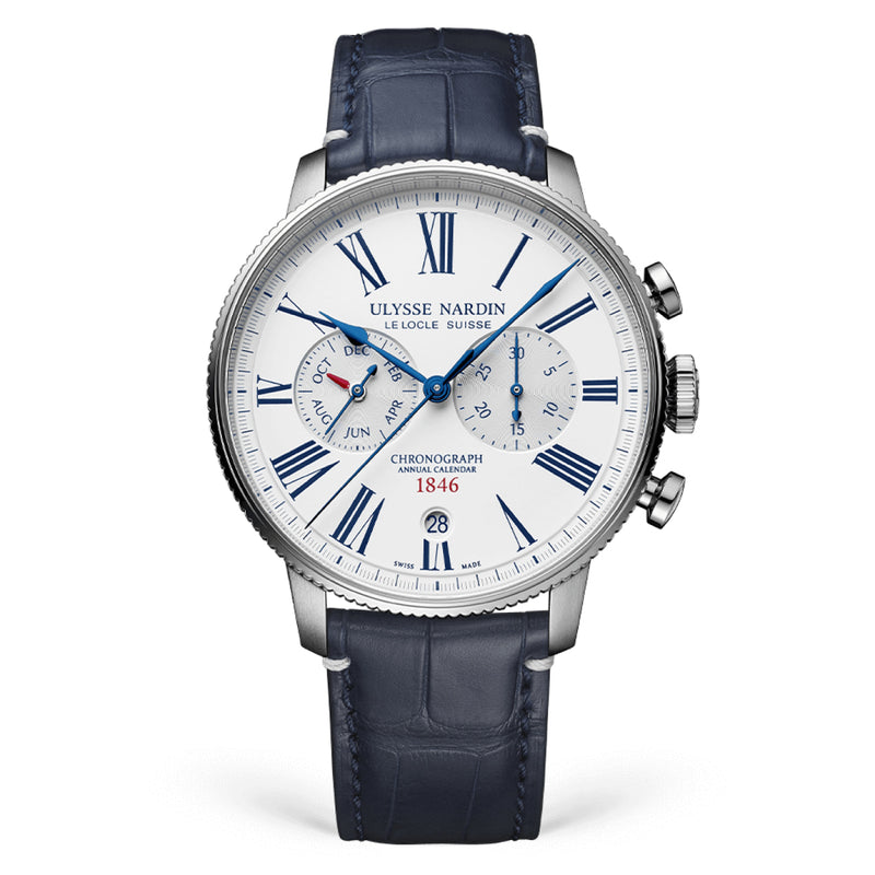 Ulysse Nardin Watches - TORPILLEUR ANNUAL CHRONOGRAPH 44MM STAINLESS STEEL | Manfredi Jewels