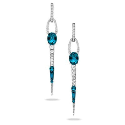 Doves Jewelry - LONDON BLUE EARRINGS E8260LBT | Manfredi Jewels