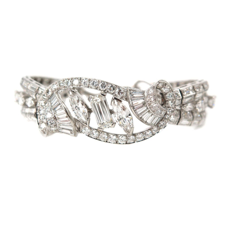 Van Cleef & Arpels Vintage Platinum And 22.10ct Diamond Bracelet Available  For Immediate Sale At Sotheby's