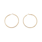 Estate Jewelry - Rose Gold In - Out Diamond Hoop Earrings | Manfredi Jewels