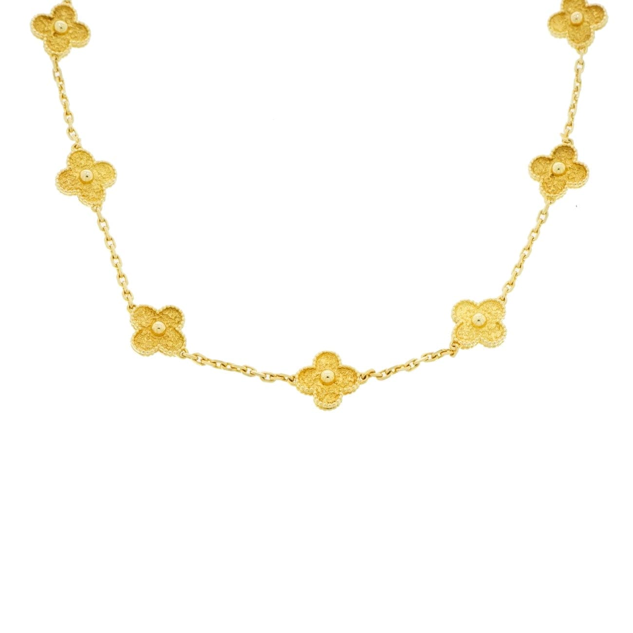 Vintage Alhambra necklace, 10 motifs 18K yellow gold - Van Cleef & Arpels