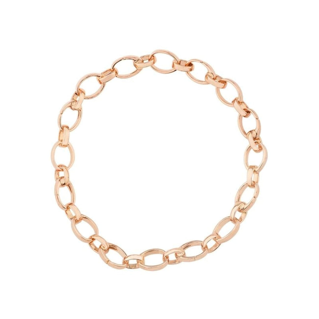 Steel Sapphire Chunky Chain Bracelet Rose Gold Plated  Australian Piercing  Systems APS