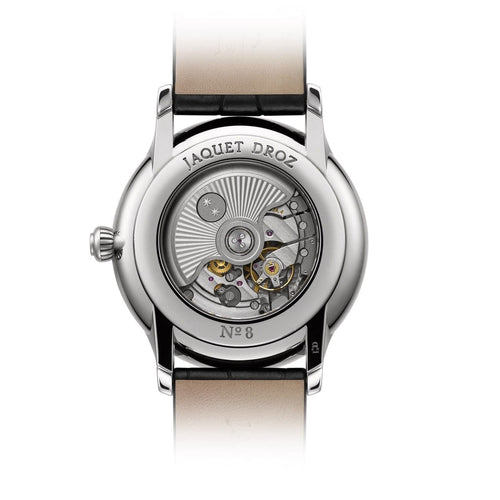 Jaquet Droz Watches - Grande Seconde Quantieme Silver | Manfredi Jewels