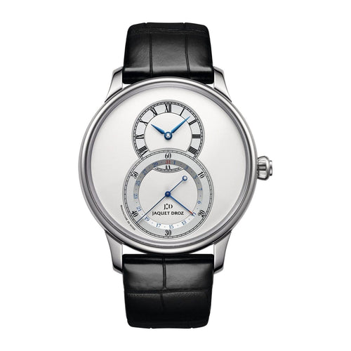 Jaquet Droz Watches - Grande Seconde Quantieme Silver | Manfredi Jewels