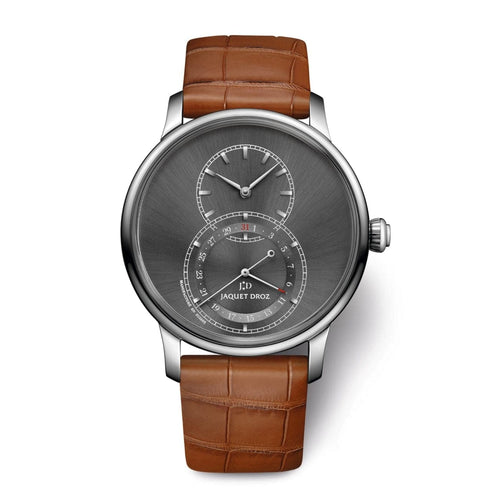 Jaquet Droz Watches - Grande Seconde Quantime Satin - Brushed Anthracite | Manfredi Jewels