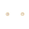 Lauren K Jewelry - Moonstone & Diamond Rose Gold Stud Earrings | Manfredi Jewels