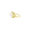 Lauren K Jewelry - Moonstone & Diamond Yellow Gold Ring | Manfredi Jewels