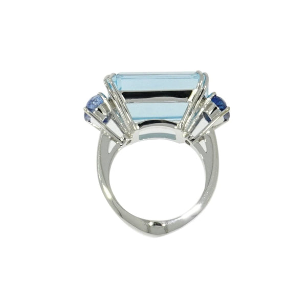 Manfredi Jewels Blue Topaz & Kyanite White Gold Ring - Jewelry ...