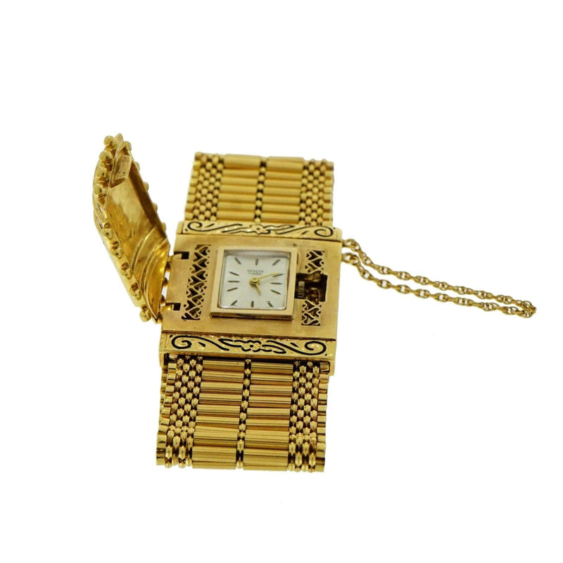 Manfredi Jewels Vintage Geneva Yellow Gold Watch Bracelet - Estate Jewelry  | Manfredi Jewels