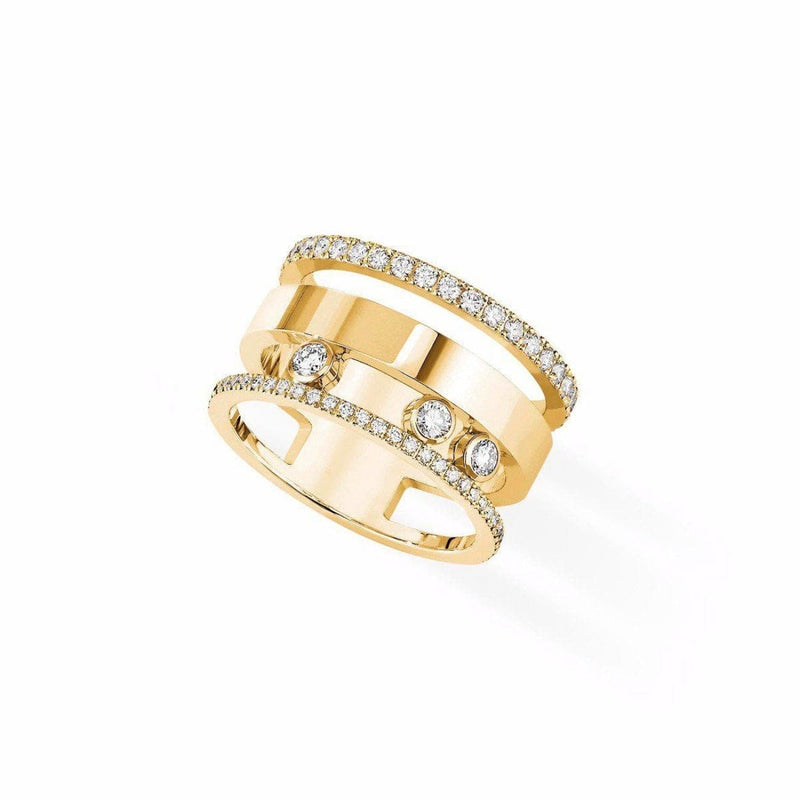 Messika Move Romane Large Ring - Yellow Gold - Jewelry | Manfredi Jewels