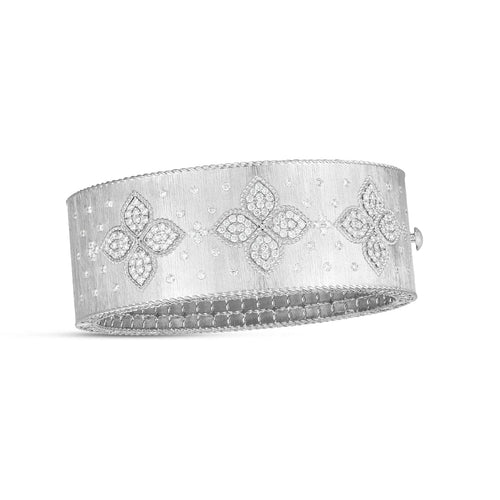 Roberto Coin Jewelry - Venetian Princess 48X58 Diamond Bangle 7772805Awbax | Manfredi Jewels