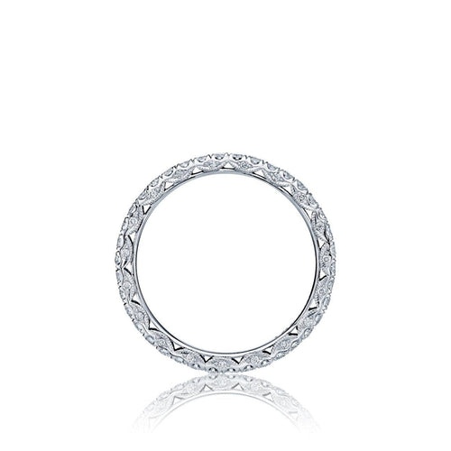 Tacori Engagement - Platinum Petite Crescent band | Manfredi Jewels