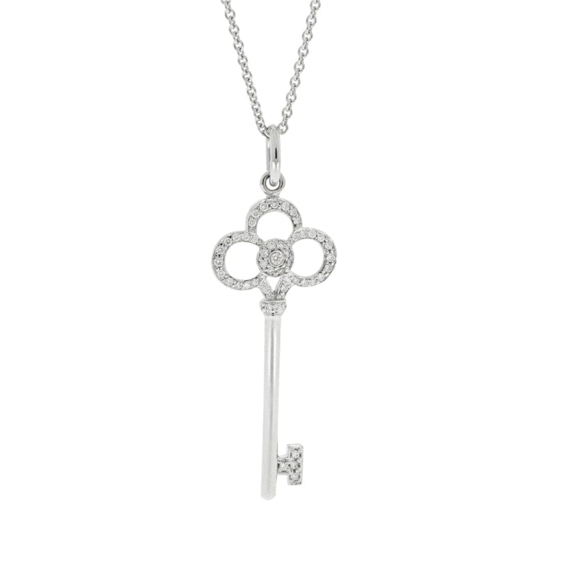 Tiffany & Co. Platinum Estate Key Pendant